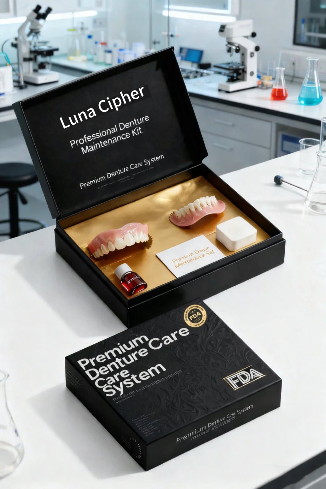 👑2026 Eaily Hot Sale Ends Today: 70% OFF! Luna Cipher Custom Custom-Fit Full Functional DenturesMake you more confident