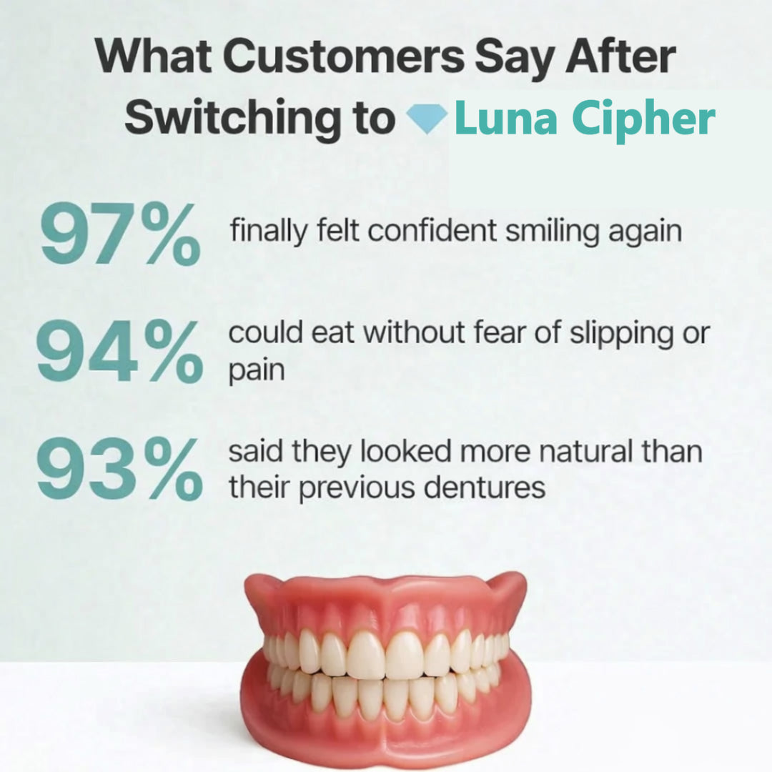👑2026 Eaily Hot Sale Ends Today: 70% OFF! Luna Cipher Custom Custom-Fit Full Functional DenturesMake you more confident
