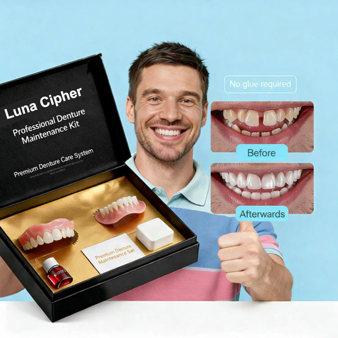 👑2026 Eaily Hot Sale Ends Today: 70% OFF! Luna Cipher Custom Custom-Fit Full Functional DenturesMake you more confident