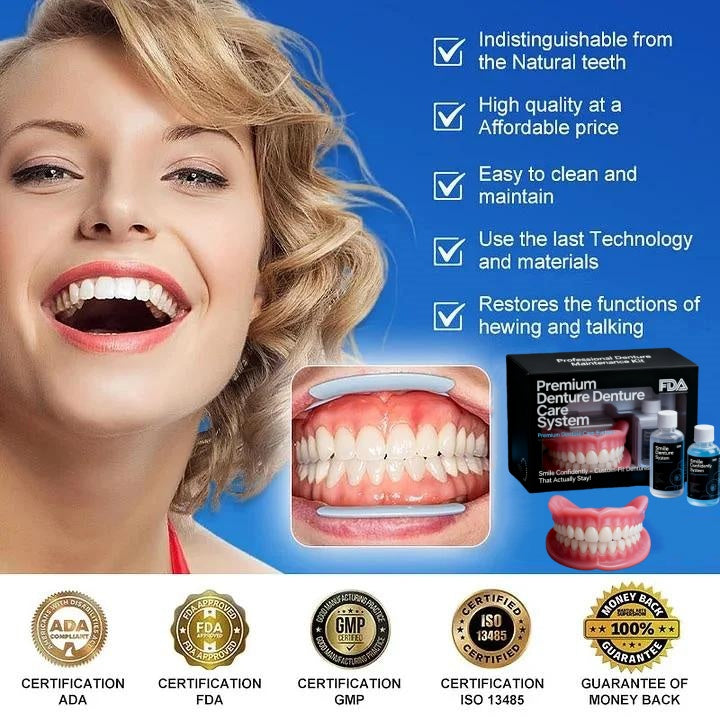🦷HazyGalaxy™ Custom-Fit Functional Dentures — Up to 70% OFF for a More Confident Smile!