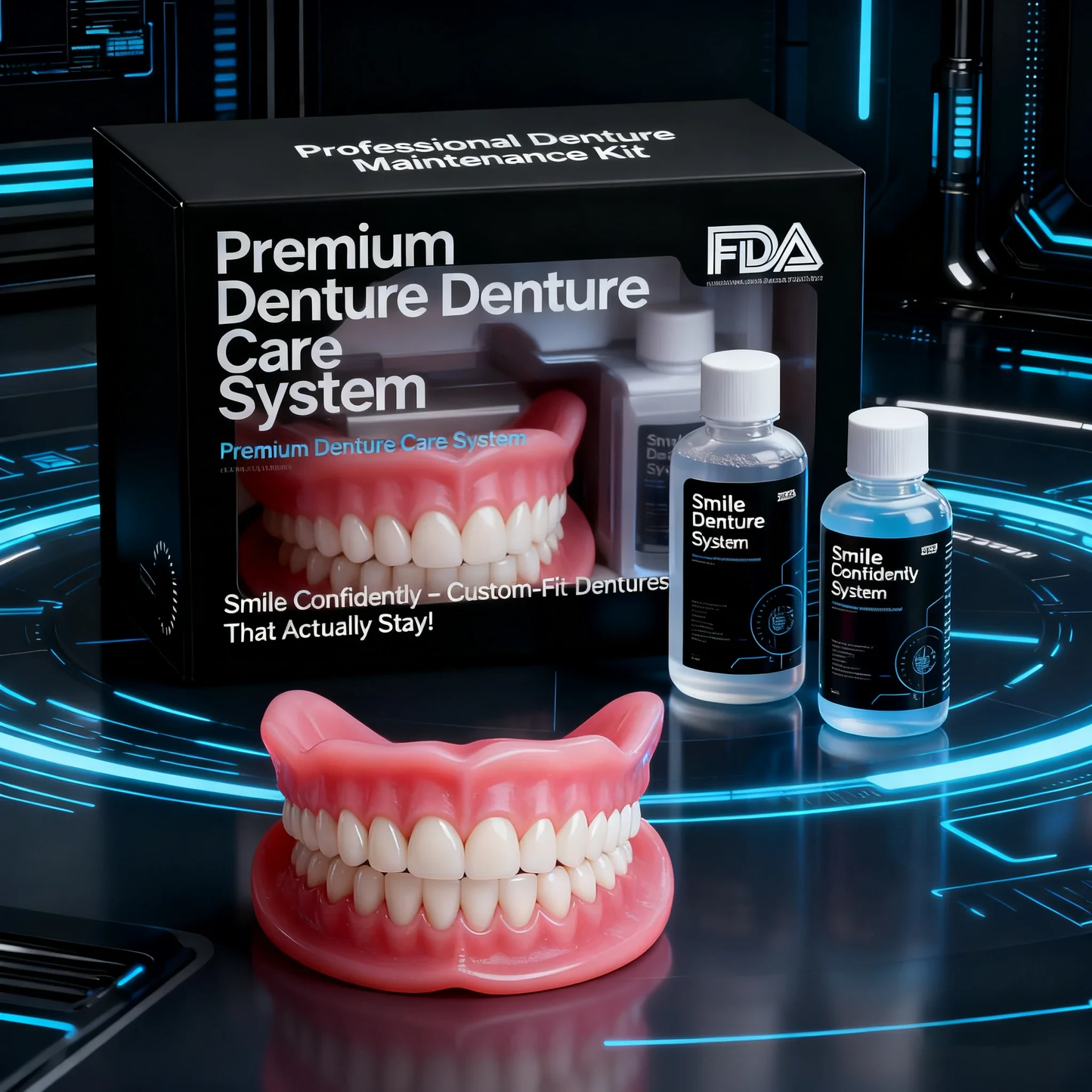 🦷HazyGalaxy™ Custom-Fit Functional Dentures — Up to 70% OFF for a More Confident Smile!