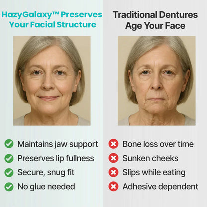 🦷HazyGalaxy™ Custom-Fit Functional Dentures — Up to 70% OFF for a More Confident Smile!
