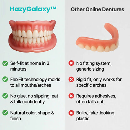 🦷HazyGalaxy™ Custom-Fit Functional Dentures — Up to 70% OFF for a More Confident Smile!