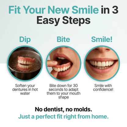 🦷  Fit Full Functional DenturesMake you more confident-Made in the USA